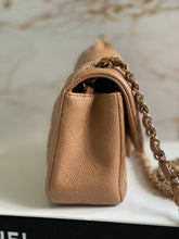 Load image into Gallery viewer, Chanel series 25 18S Collection Pearly Dark Beige Caviar Champagne Gold Hardware Mini Rectangular Flap Bag