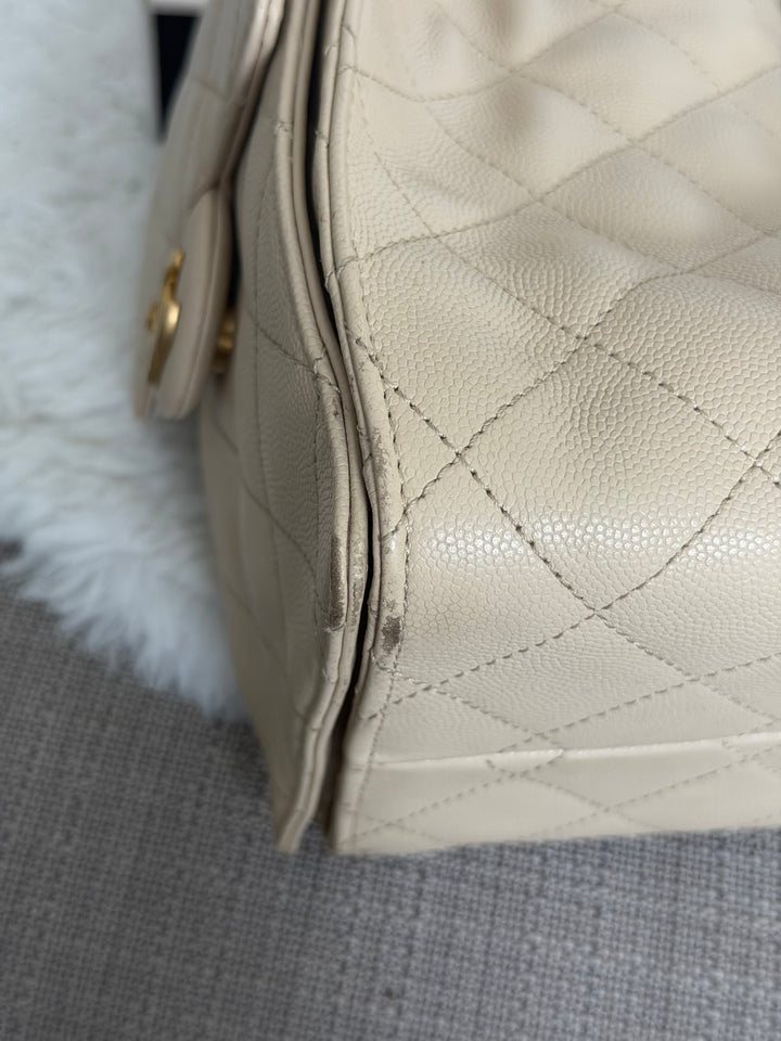 CHANEL Beige Caviar Aged GHW 25 Hobo Bag size SMALL 2025 25S collection