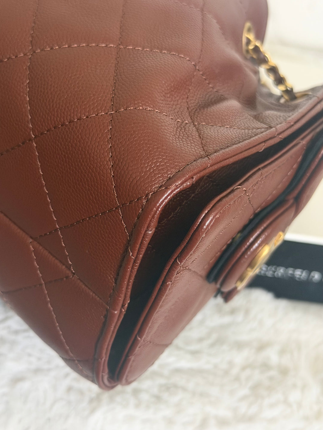 CHANEL 26S Brown Caviar Mini 25 Hobo Bag with Aged GHW 2026