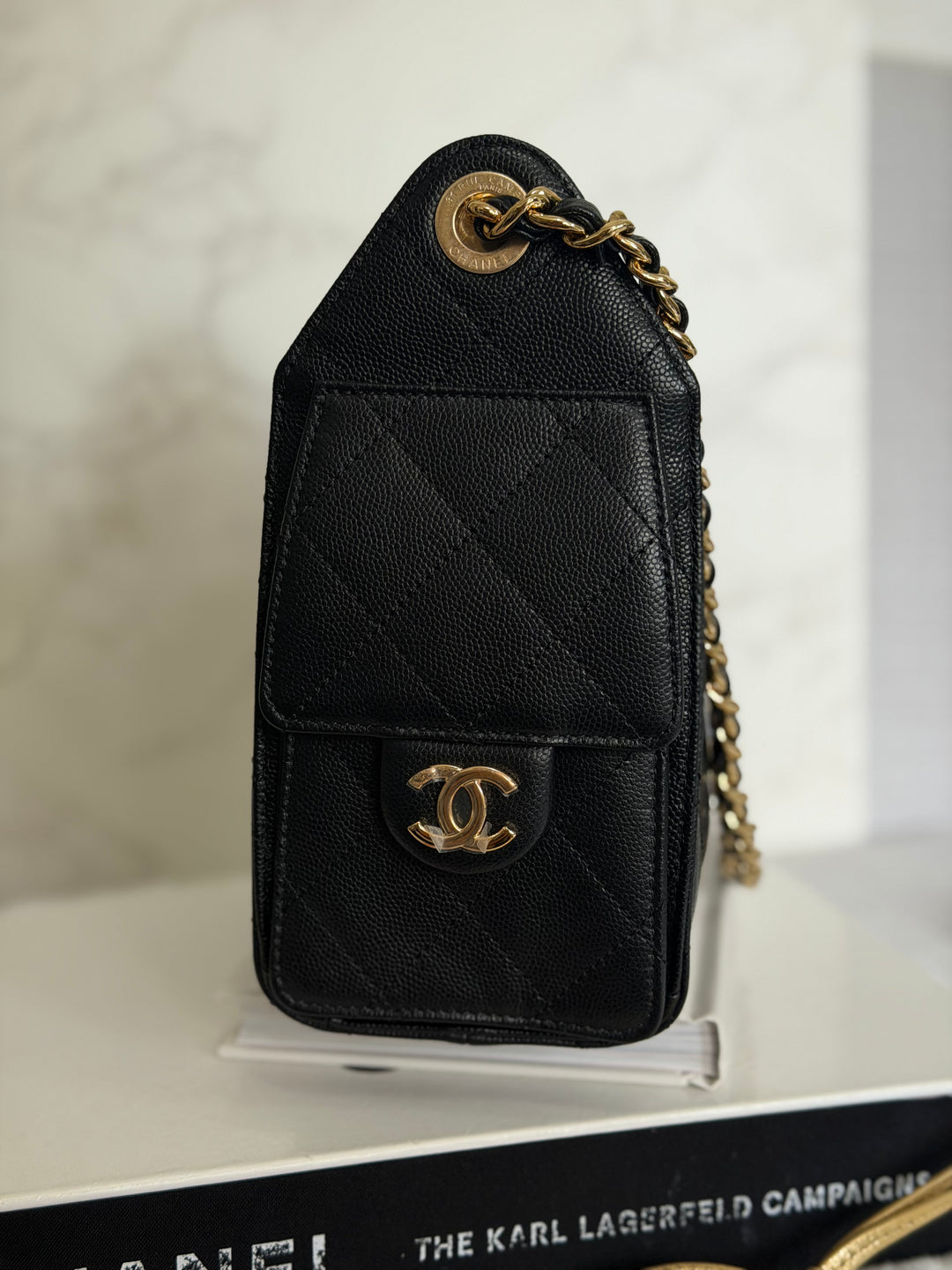 CHANEL Mini 25 Hobo Bag in Black Caviar Shiny GHW 2026 26A/B