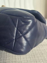 Load image into Gallery viewer, CHANEL 19 Size SMALL 26 cms series 31 Navy Lambskin Mixed Hardware Flap Bag with top handle
