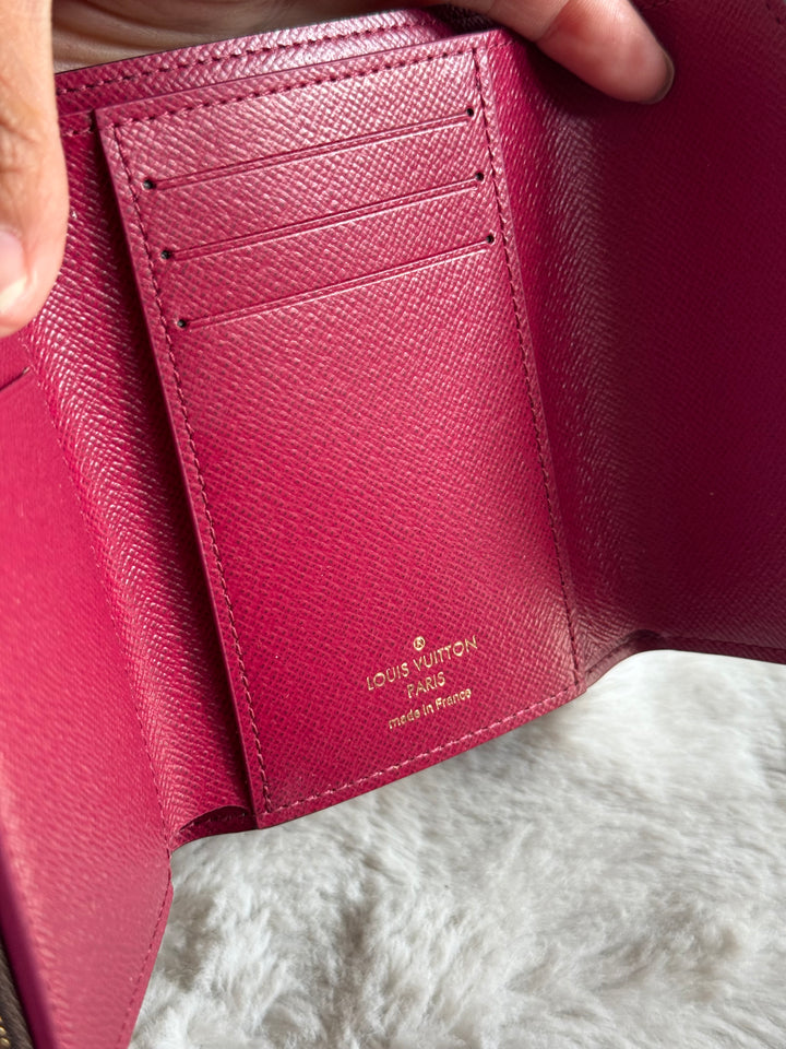 Louis Vuitton Victorine Wallet in Fuchsia Momogram Canvas