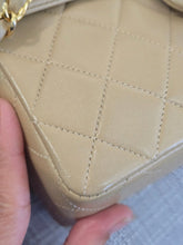 Load image into Gallery viewer, Chanel series 1 Beige Lambskin 24K GHW Vintage Mini Flap Bag
