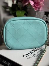 Load image into Gallery viewer, Chanel series 26 Tiffany Blue Goat skin LGHW Casual Trip Camera Case Bag
