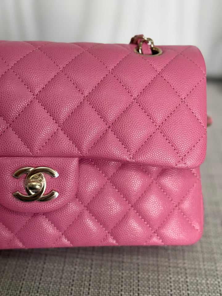 CHANEL series 31 21P Collection Pink Caviar LGHW Small Timeless Classic Double Flap Bag