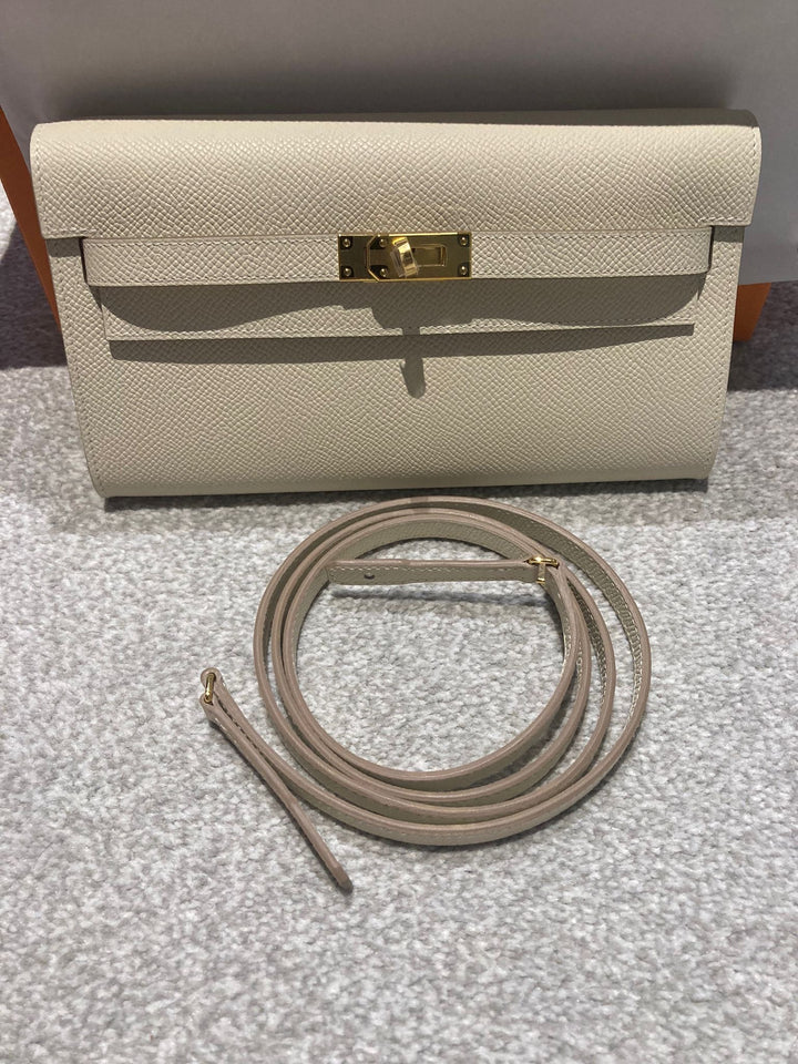 Hermes Kelly To go in Craiae Epsom leather with Gold Hardware