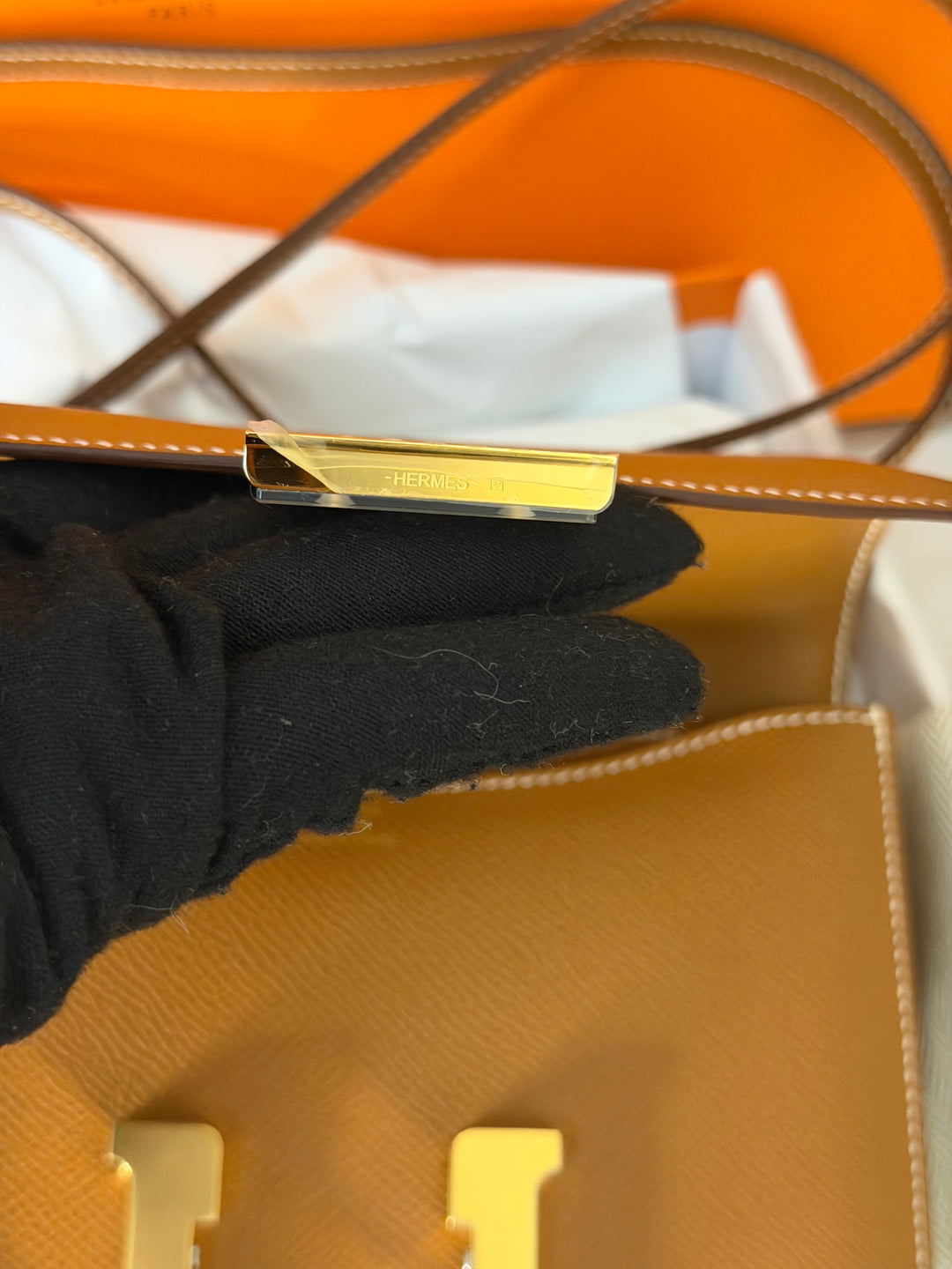 HERMÈS Constance 18 Gold Epsom Leather GHW Stamp B - 2023
