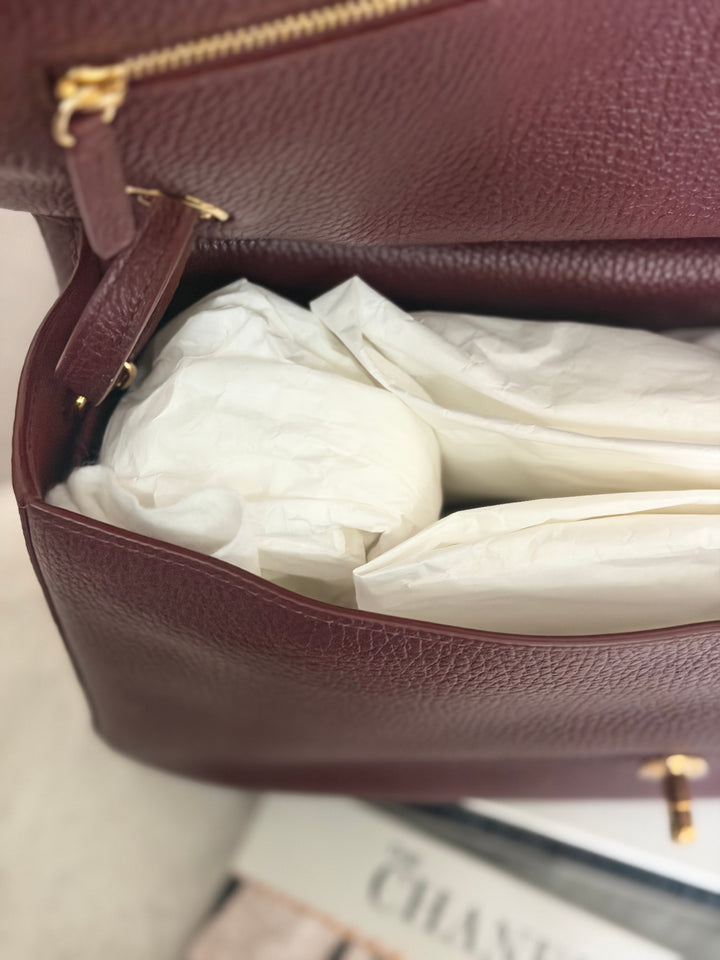WA/Email to purchase only- CHANEL Burgundy Caviar LGHW 26S collection Matthieu Blazy Maxi 32 cms Flap Bag 2026