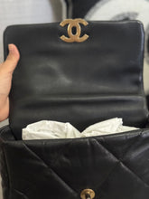 Load image into Gallery viewer, Chanel 19 Flap Bag from series 31 2021 in Black Lambskin Mixed Metal GHW Size Small
