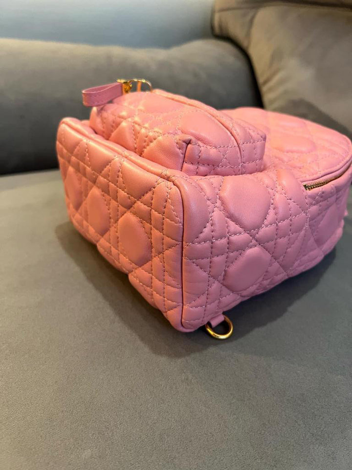 Dior Pink Lambskin GHW Backpack