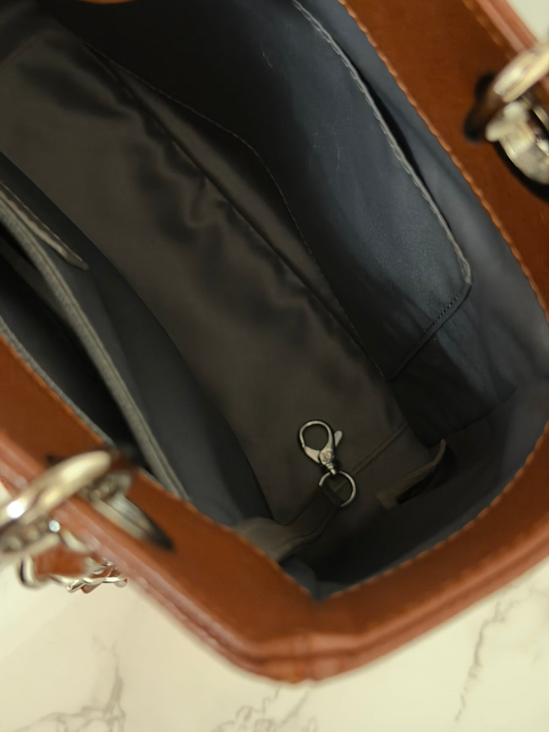 CHANEL series 19 Brown/Tan Caviar Petite Shopping Tote (PST) Bag