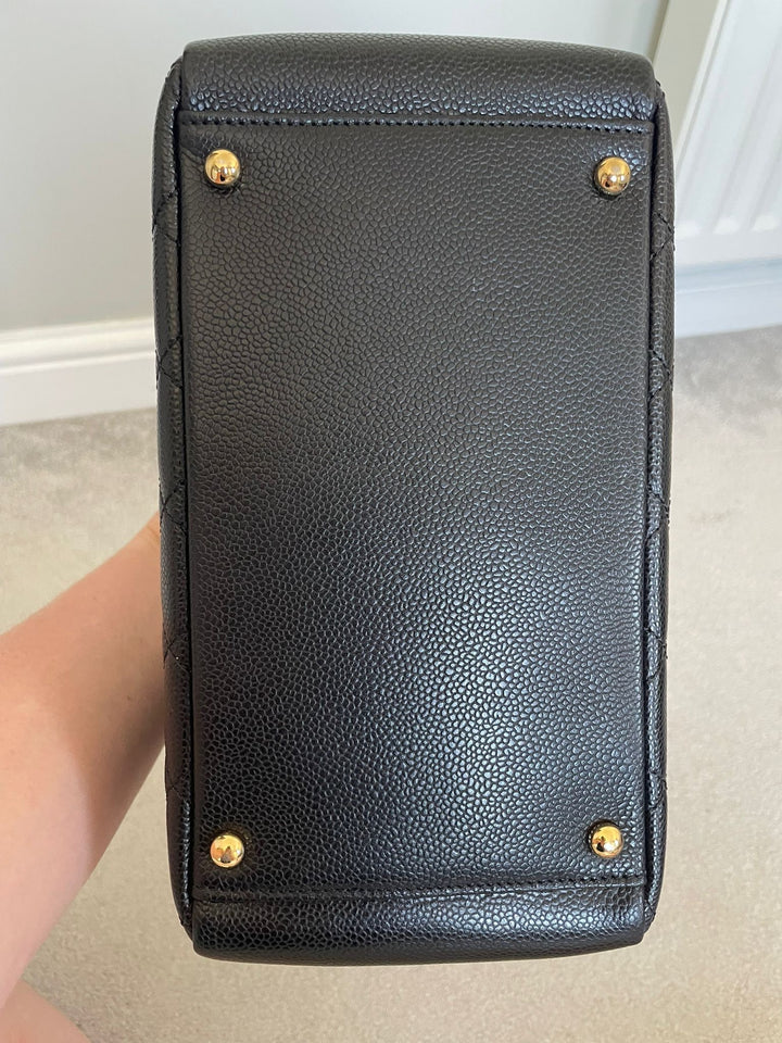 Petite Timeless Tote (PTT) in Black caviar GHW series 14 2011