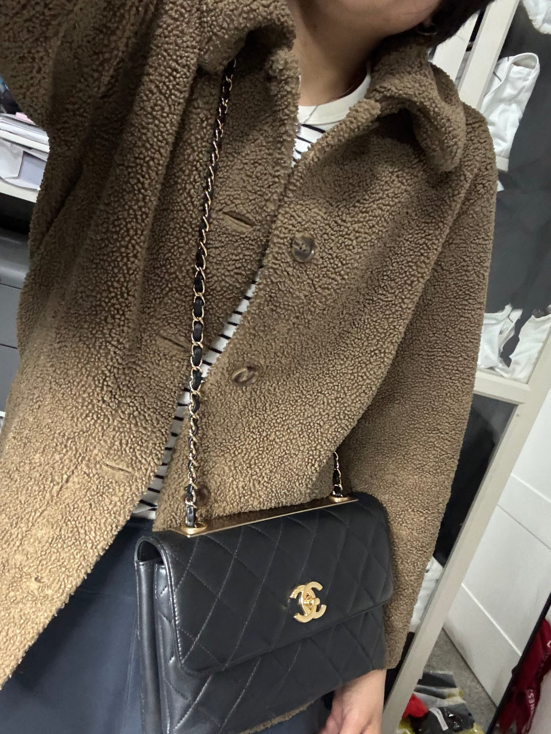 Chanel series 29 (2019) Black Lambskin LGHW Trendy CC Shoulder Flap Bag