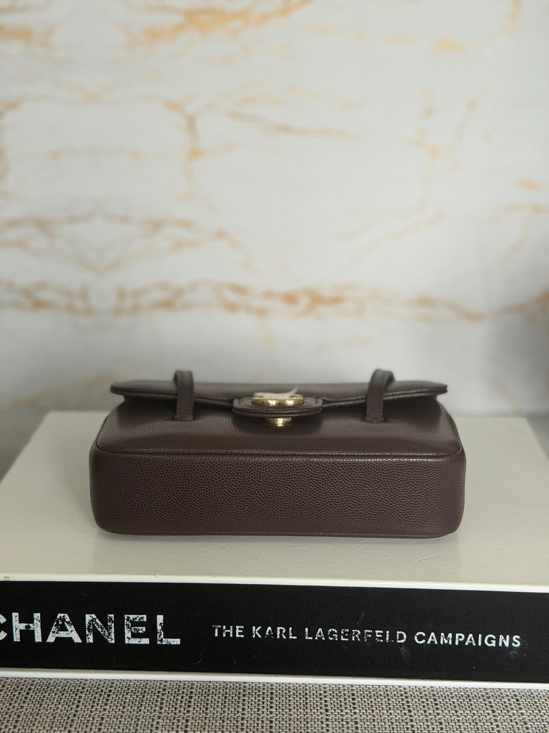 CHANEL Brown Caviar Preppy Mini 26S 2026 with Aged GHW 17 cms