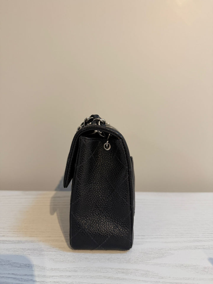 CHANEL series 9 Black Caviar SHW Vintage Mini Flap Bag