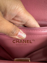 Load image into Gallery viewer, Chanel Pink Lambskin (2022) LGHW Mini Rectangular Flap Bag with Top Handle
