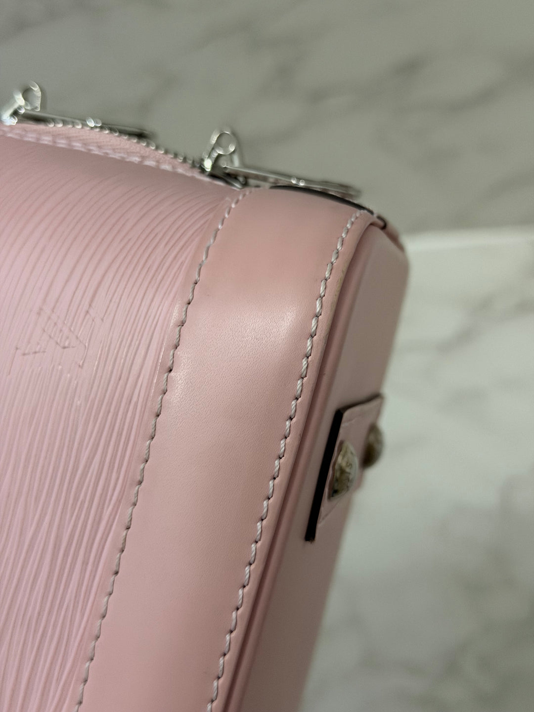 LOUIS VUITTON LV Alma BB in Rose Ballerine Epi Leather with Shiny Silver Hardware 2017