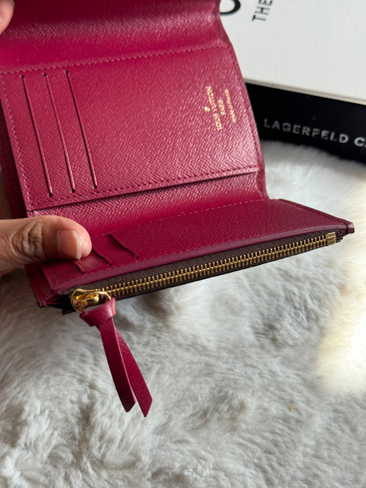 Louis Vuitton Victorine Wallet in Fuchsia Momogram Canvas