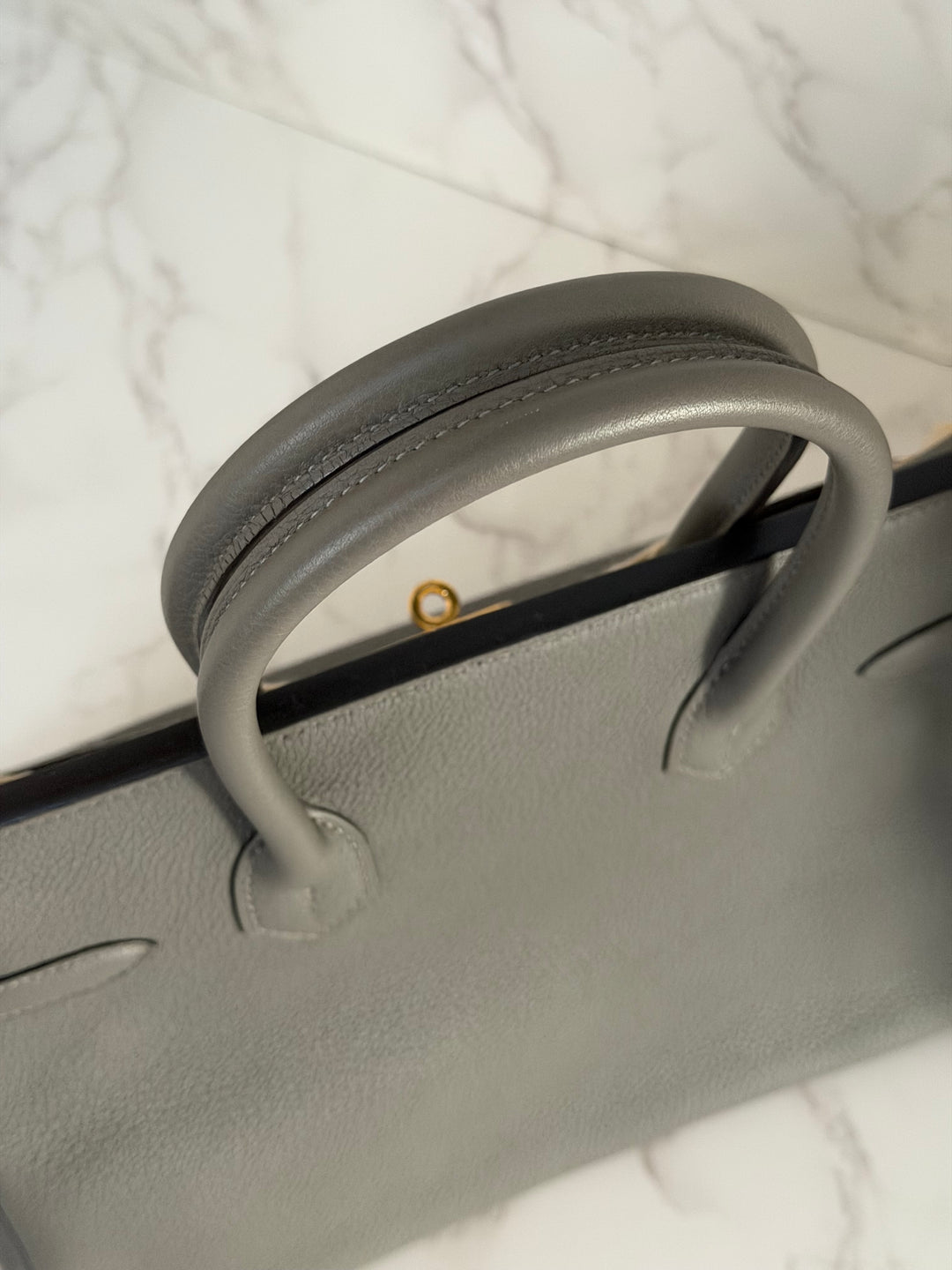 Hermes Birkin 30 Gris Meyer Togo Leather GHW Stamp U 2022