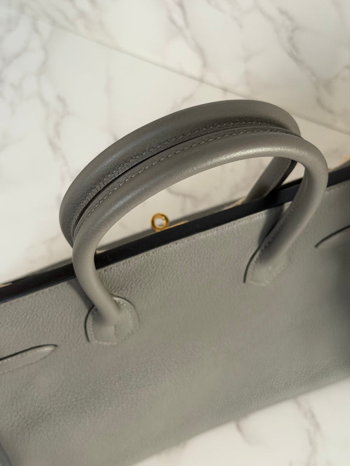 Hermes Birkin 30 Gris Meyer Togo Leather GHW Stamp U 2022