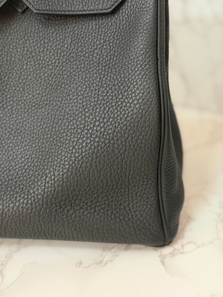 Hermes Birkin 35 Noir Black Togo Leather GHW Stamp T 2015