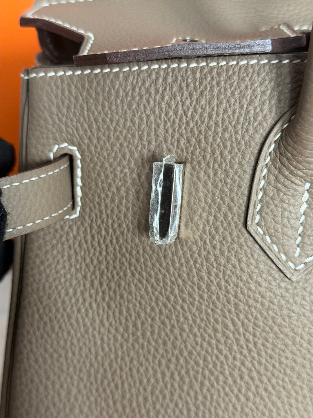 Hermès Etoupe Togo Leather PHW Birkin 30 Stamp A 2017