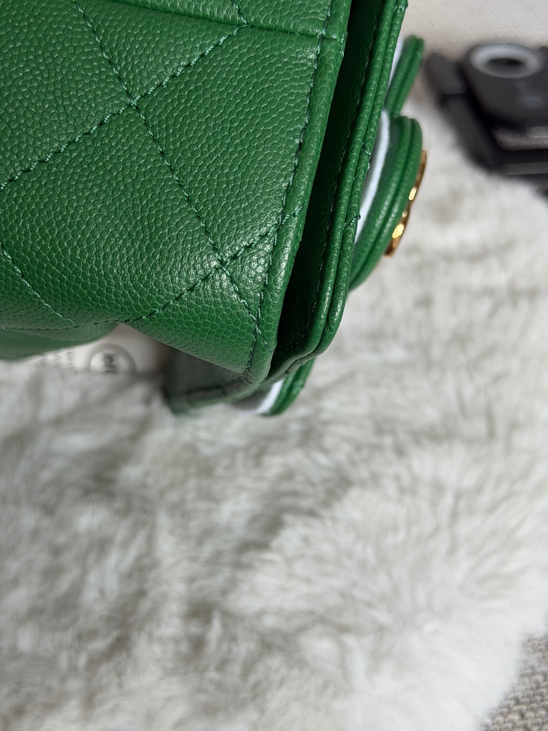 CHANEL Métiers d’art 2026 26A Green Caviar Shiny GHW MINI 25 Hobo Bag