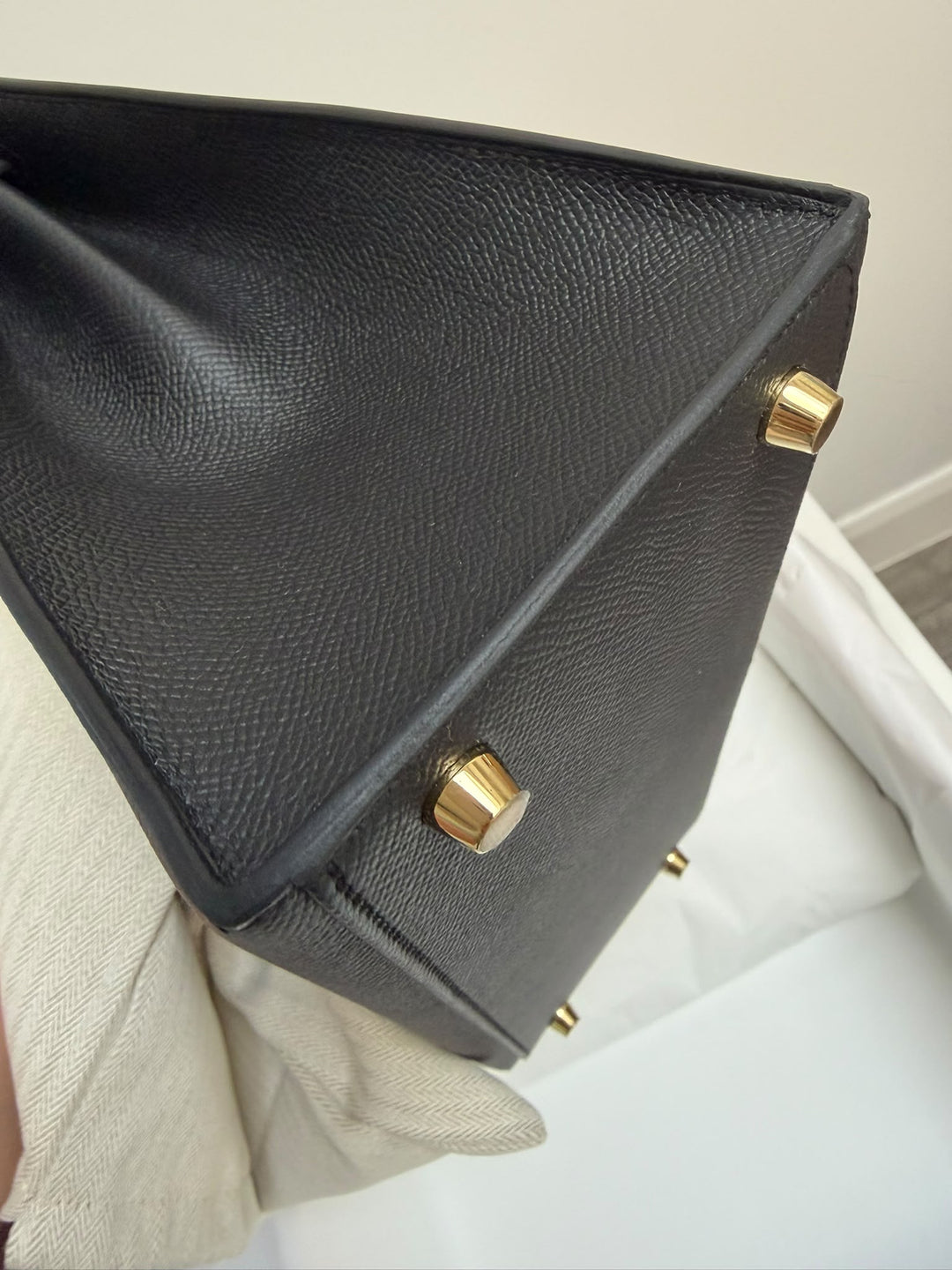 WA/Email to Purchase only- HERMÈS Kelly 28 Black 89/Noir 89 Epsom Sellier GHW Stamp G 2026