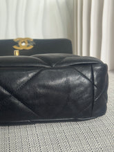 Load image into Gallery viewer, CHANEL 19 Size Small Black Lambskin Mixed Hardware Flap bag with Top Handle
