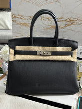 Load image into Gallery viewer, Hermes Birkin 30 Black Noir PHW Togo Leather Stamp X (2016)
