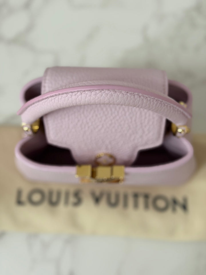 LOUIS VUITTON LV Mini Capucines In Guimauve Marshmallow Pink