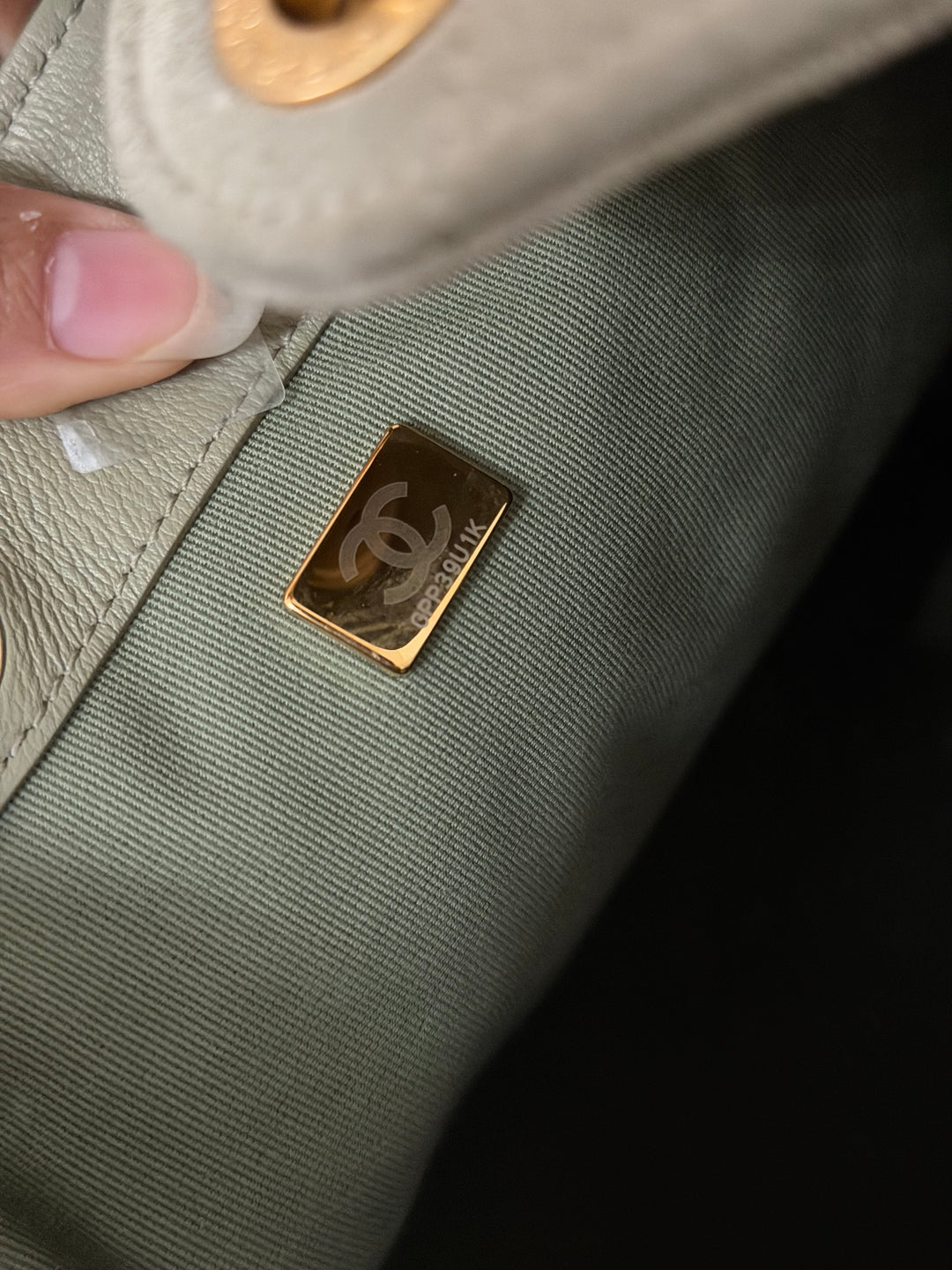 CHANEL 25C 2025 Khaki Suede Aged GHW 25 Hobo Bag size Medium