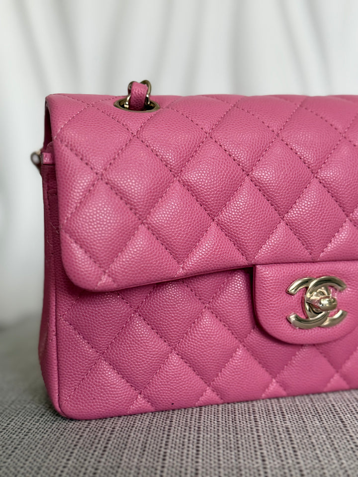 CHANEL series 31 21P Collection Pink Caviar LGHW Small Timeless Classic Double Flap Bag