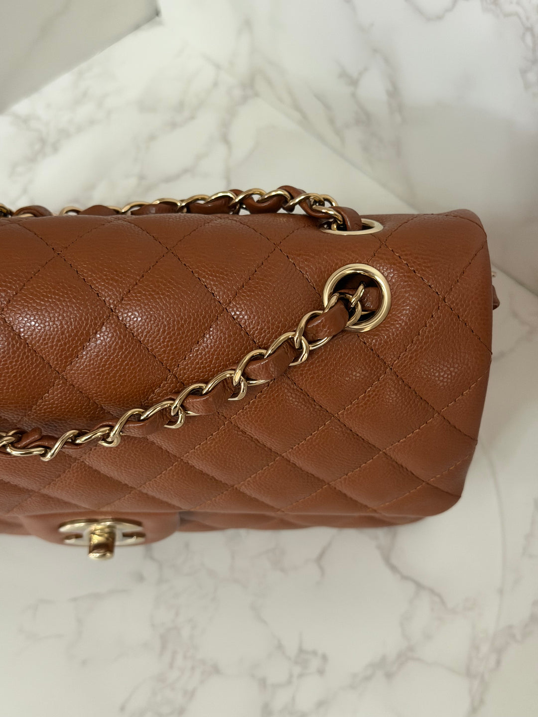 CHANEL Brown Caviar LGHW Medium ML Timeless 11.12 Classic Double Flap Bag 2023