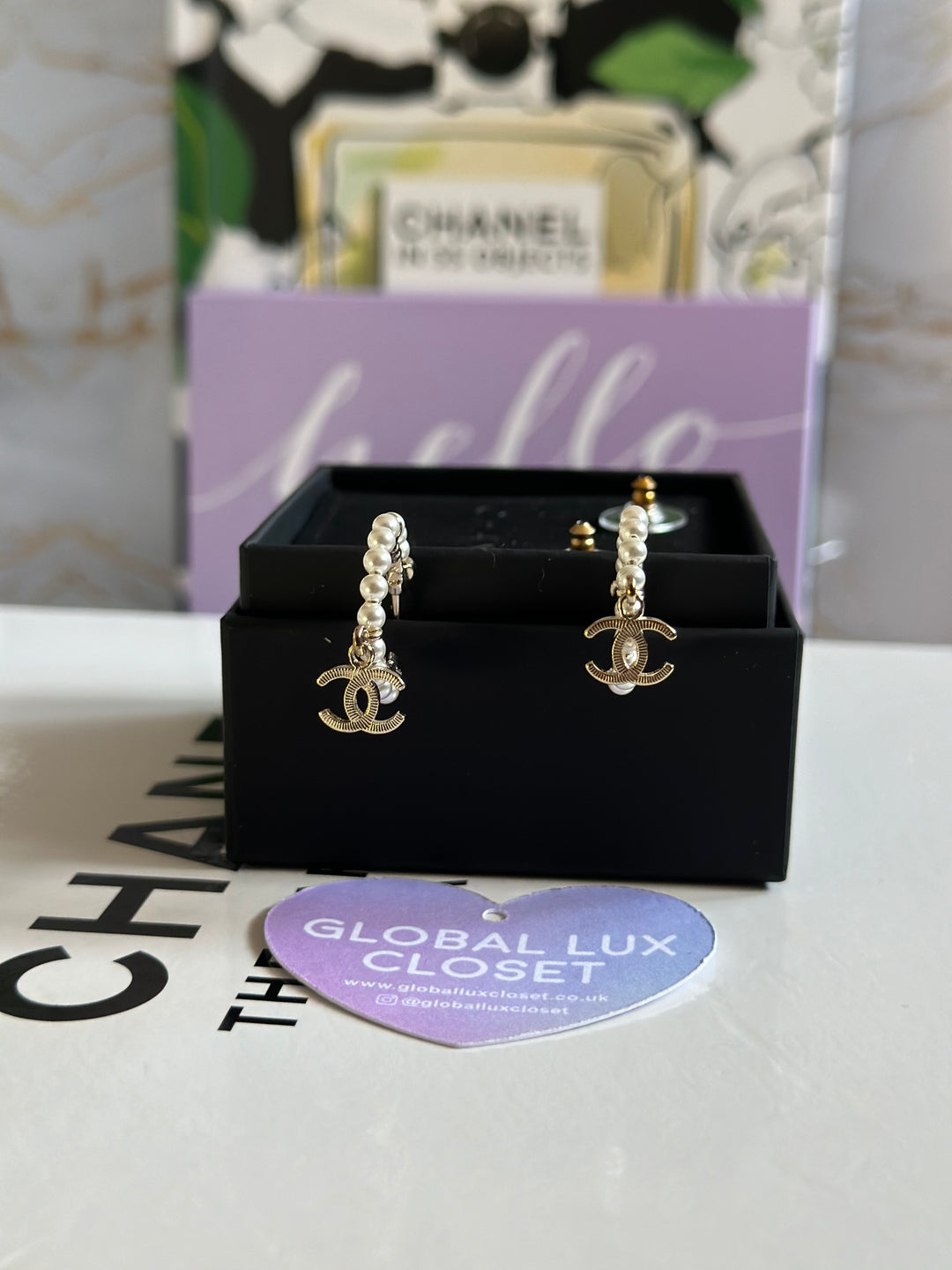 Chanel 20A Pearl LGHW Earrings