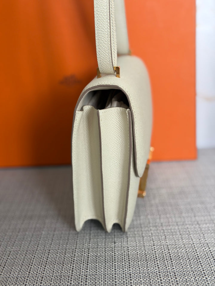 Hermès Constance 18 Mini Constance Craie Epsom Leather RGHW