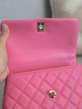 Load image into Gallery viewer, Chanel series 31 21P 2021 Pre Spring/Summer Collection Pink Caviar Coco Handle Flap Bag with Top Handle and Detachable Strap size Small
