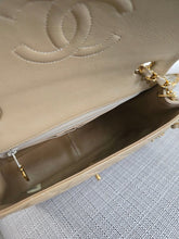 Load image into Gallery viewer, Chanel series 1 Beige Lambskin 24K GHW Vintage Mini Flap Bag
