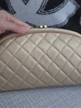 Load image into Gallery viewer, Chanel Series 16 2012 Pearly Gold Lambskin with GHW Classic Clutch
