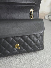 Load image into Gallery viewer, Chanel series 16 circa 2012 Black Caviar 11.12 Medium ML Timeless Classic Double Flap Bag with GHW
