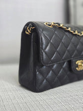 Load image into Gallery viewer, Chanel series 31 2021 Black Caviar Small Timeless Classic Double Flap Bag with GHW
