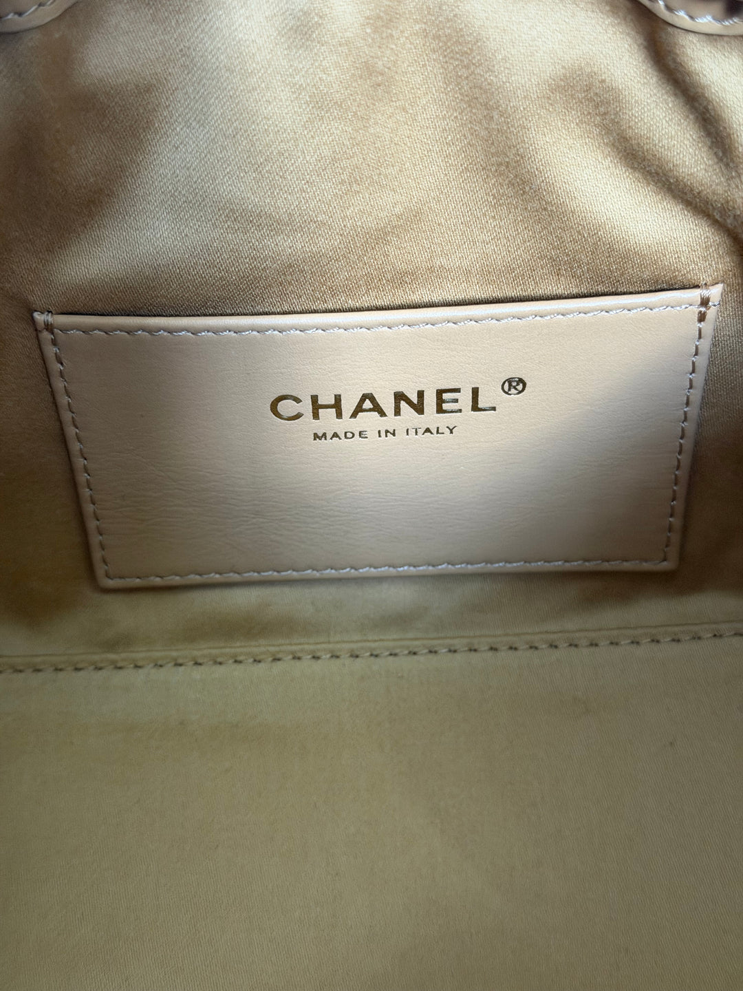 CHANEL 26C Dark Beige Camel Suede U5319 Aged GHW Mini 25 Hobo Bag