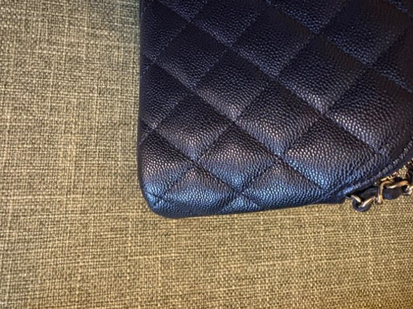 CHANEL Black Caviar LGHW New Style Clutch with chain 2025