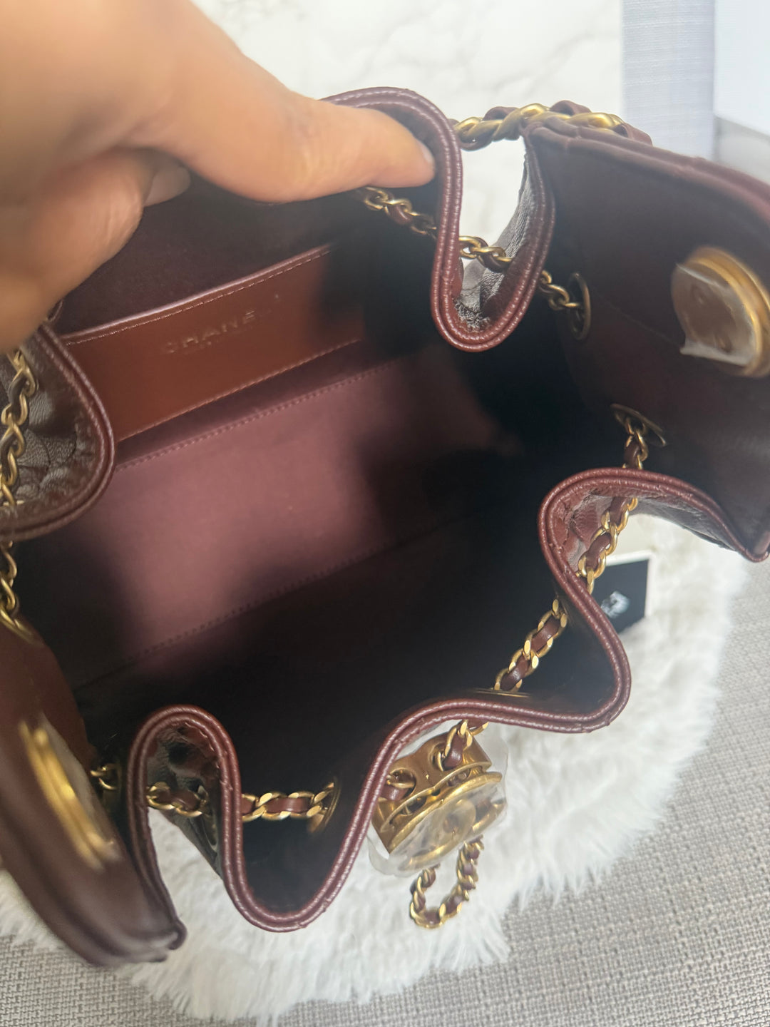 CHANEL 26S Brown Caviar Mini 25 Hobo Bag with Aged GHW 2026