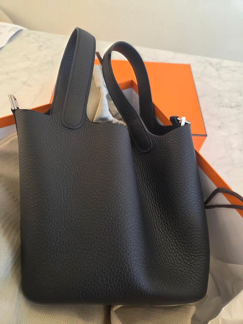 Hermes Picotin 18 Noir Black PHW Palladium Hardware Stamp K 2025