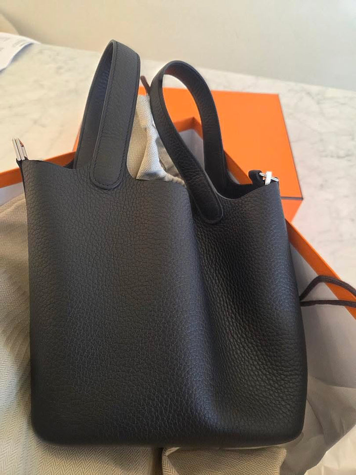 Hermes Picotin 18 Noir Black PHW Palladium Hardware Stamp K 2025