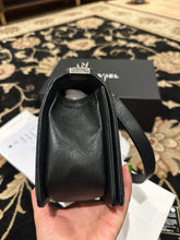 Load image into Gallery viewer, CHANEL series 20 2014/2015 Black Caviar Ruthenium Hardware Old Medium Le Boy Flap Bag
