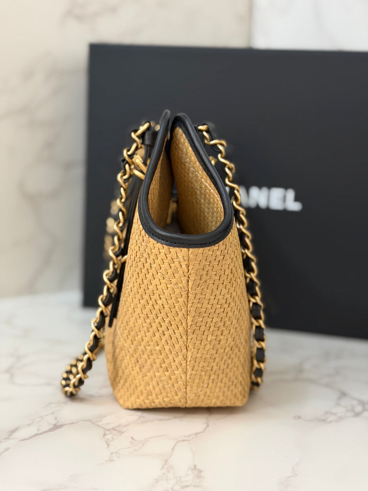 CHANEL 25K Raffia Small Tote Bag 2025