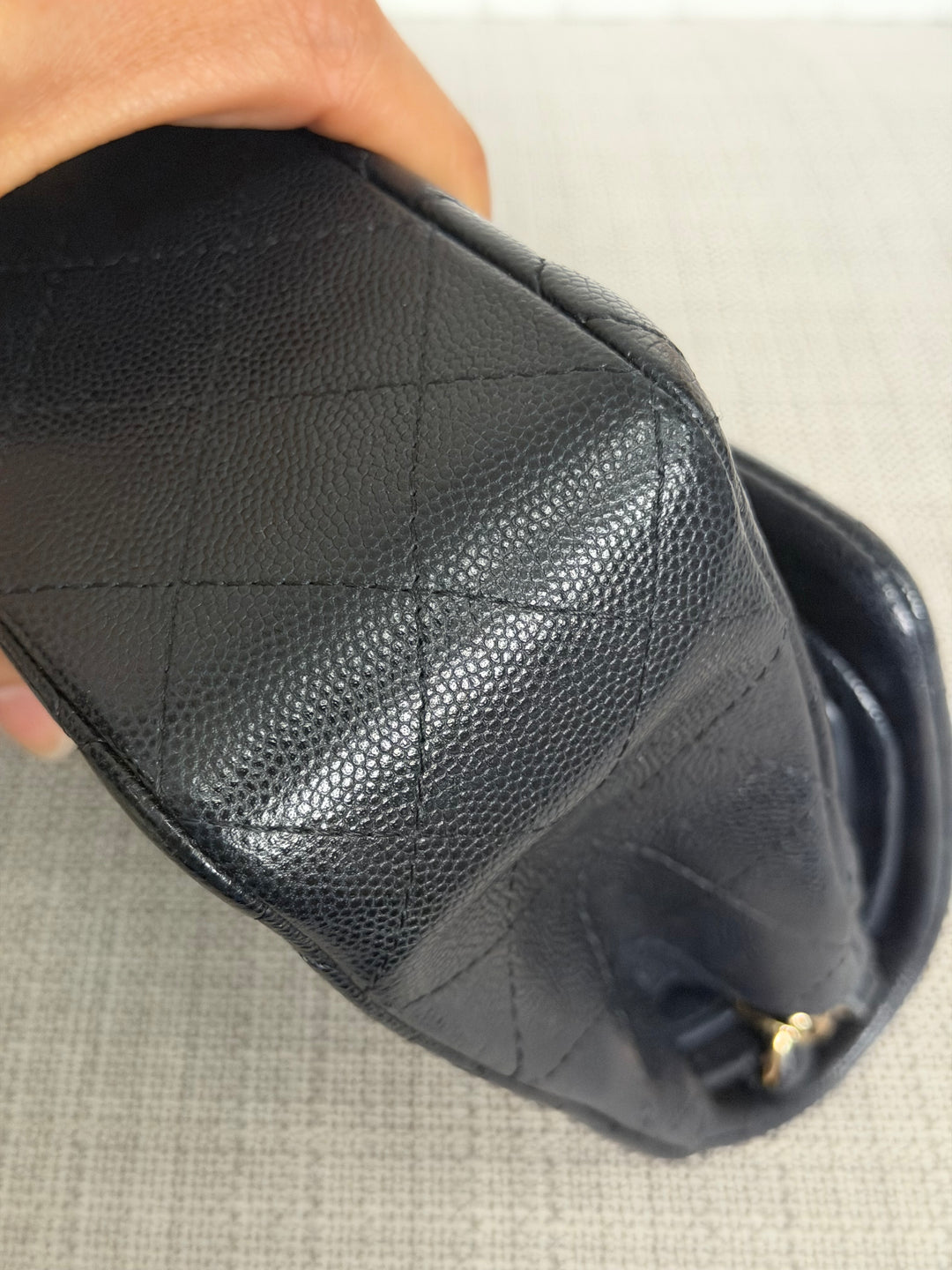 CHANEL series 30 Dark Navy Caviar LGHW Small Timeless Classic Double Flap Bag 2020