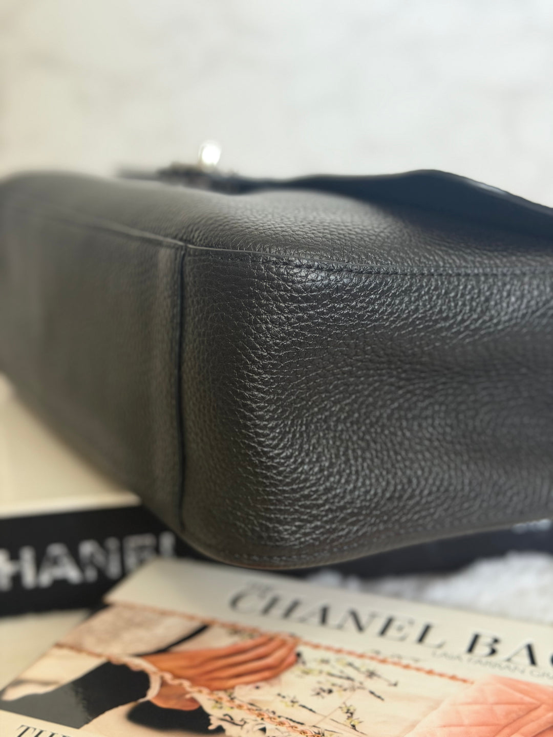 WA/Email to purchase only- CHANEL Matthieu Blazy Maxi 32 cms Flap Bag in Black Caviar SHW 2026